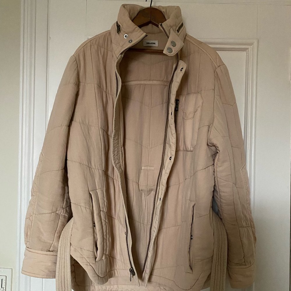 Zadig & Voltaire Quilted Cotton Jacket Size M